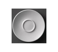 Vaisselle Olympia Soucoupes pour tasses à espresso blanches 120mm