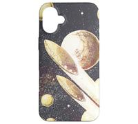 Soucoupes Volantes rétro de Science-Fiction OVNIS dans l'espace Coque pour iPhone 16 Plus