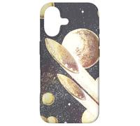 Soucoupes Volantes rétro de Science-Fiction OVNIS dans l'espace Coque pour iPhone 17