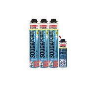 SOUDA Mousse B2 Pistolet mousse mousse de montage en kit avec pistolet + Nettoyant Lot de 3 sans pistolet