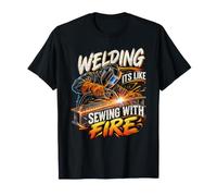 Soudage comme Coudre avec des étincelles de Torche Fire Tradesman T-Shirt