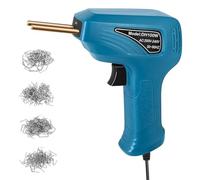 Soudage Plastique Machine Kit de réparation de plastique avec pistolet à souder et 200 clous de soudage. Soudeurs de plastique à chauffage rapide pour la plantation de clous dans les fissures.(Blue)