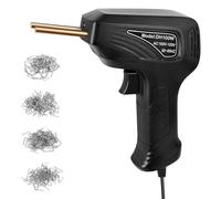 Soudage Plastique Machine Kit de réparation de plastique avec pistolet à souder et 200 clous de soudage. Soudeurs de plastique à chauffage rapide pour la plantation de clous dans les fissures.(Black)