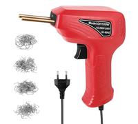 Soudage Plastique Machine Machine à souder le plastique, kit de réparation de pare-chocs de voiture, kit de réparation de plastique, pistolet agrafeur à chaud(Red)