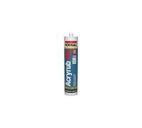 Soudal Acryrub mastic acrylique SWS de qualité supérieure, Cartouches 310 ml blanc
