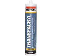 Soudal Cartouche de mastic acrylique d'étanchéité 310 ml Transparent, 83400012