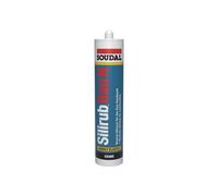 SOUDAL Enduit d’étanchéité en silicone Silirub Bau N transparent 300 ml