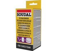 Soudal Enlève Mousse PU Poliuréthane Polymérisée Pour PVC Aluminium 100 ML