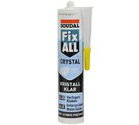 Soudal Fix All Crystal Lot de 6 cartouches de colle et d'étanchéité Transparent 290 ml