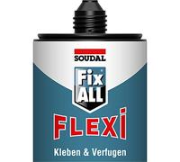 Soudal 470 Gramme Fixation Tous Flexi Gris Adhésif de Montage Colle Et Mastic