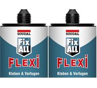 Soudal Fix All Flexi 105593 Colle universelle 470 g Blanc avec buse à clip (Lot de 2)