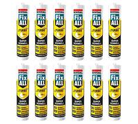 Soudal Fix All Turbo Lot de 12 tubes de mastic polymère hybride Blanc 290 ml