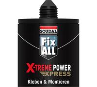 Soudal Fix ALL X-treme Power Express Colle de montage, 420 g, blanche, avec buse à clip
