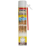 Soudal Mousse polyuréthane Texas — Colle tuiles rapidement, résistant à la glace — 750 ml