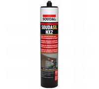 SOUDAL Mastic silicone bâtiment neutre gris anthracite - Soudasil NX2 - Menuiserie façade 300ml - Droguerie