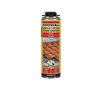 Soudal Mousse adhésive pour pistolet 750 ml, grise, faible expansion, collage rapide de tuiles