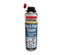 Soudal Nettoyant professionnel pour pistolet, mousse 500 ml (nettoyant hautement actif pour rincer les pistolets de montage et mousse PU fraîchement traitée)