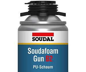 Soudal Pistolet Souda professionnel pour mousse PU (Protection contre le bruit 60 dB) Contenu : 750 ml | couleur : champagne | Matériau 2