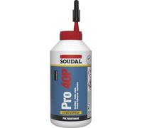 Soudal Colle pour bois Pro 40P résistante à l'eau Bouteille 750 g Beige