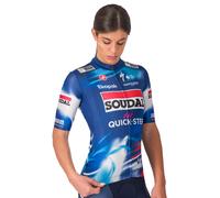 SOUDAL-QUICK-STEP Maillot femme 2025 blanc/bleu XS