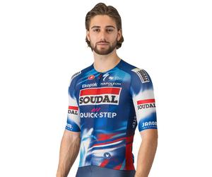 SOUDAL-QUICK-STEP Maillot manches courtes Race 2025 blanc
