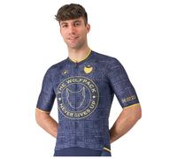 SOUDAL-QUICK-STEP WOLFPACK Maillot manches courtes 1000 Victory bleu foncé/or M