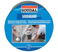 Soudal Soudaband Bande d'étanchéité en aluminium - 100 mm x 10 m - Marron - Autocollant et étanche