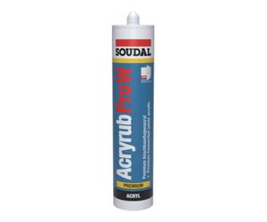 Soudal Soudal Acryrub Pro-W gris, mastic 310 ml Quantité:15