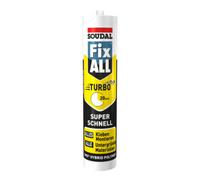 Soudal 122237 Fix ALL Turbo Colle-Mastic Extra Rapide, Blanc, 290 ml
