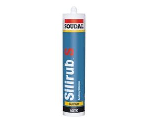 Soudal Soudal SILIRUB S Mastic d'étanchéité sanitaire 300ml noir Quantité:15