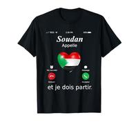 Soudan Appelle Et Je Dois Partir Soudan T-shirt Soudan T-Shirt