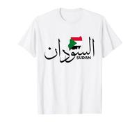 Soudan Carte du Soudan Drapeau Soudanais du Soudan T-Shirt Graphique avec Valeur, Homme, Blanc, S
