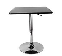 soudesileim Table mange-debout moderne réglable en hauteur 70-90 cm Socle rond stable en acier inoxydable Résistant aux intempéries Table de bistrot Table à bière Table de bar Fête