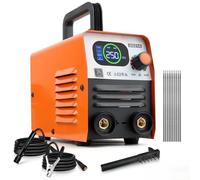 Soudeur à bâton à arc 220 V, outil de soudage sans gaz 200 A, kit complet, machine de soudage à l'arc IGBT Inverter avec affichage numérique LED, force d'arc, démarrage à chaud, anti-adhésif