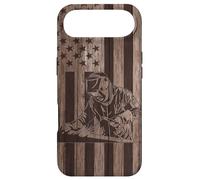 Soudeur à Bois Drapeau américain USA Patriotique Soudeur Coque pour iPhone Air