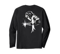 Soudeur à l'arc imprimé sur Le bâton arrière soudage au gaz Manche Longue