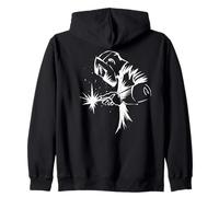 Soudeur à l'arc imprimé sur Le bâton arrière soudage au gaz Sweat à Capuche