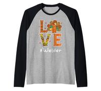 Soudeur Amour Thanksgiving Léopard Turquie Automne Automne Manche Raglan