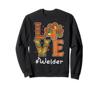 Soudeur Amour Thanksgiving Léopard Turquie Automne Automne Sweatshirt