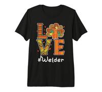 Soudeur Amour Thanksgiving Léopard Turquie Automne Automne T-Shirt Haut de Gamme