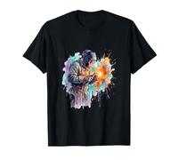 Soudeur Arc Splash Aquarelle Soudage Art T-Shirt