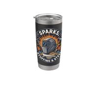 Soudeur de Thanksgiving - Sparks, Stuffing & Steel Gobelet isotherme en acier inoxydable double paroi