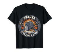 Soudeur de Thanksgiving - Sparks, Stuffing & Steel T-Shirt Graphique avec Valeur