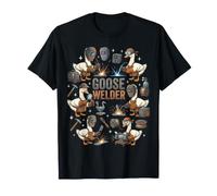 Soudeur d'oie - Oies de Dessin animé avec équipement de soudage Professionnel T-Shirt