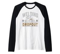 Soudeur drôle d'école de soudage au Design Vintage Manche Raglan
