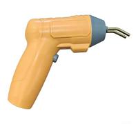 Soudeur en plastique, outil de réparation de pare-chocs d'air chaud pour ABS, PP, PE nylon, double buse de chauffage électrique avec contrôle manuel de la température, orange