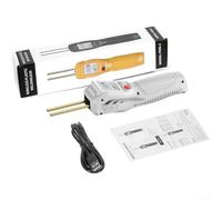 Soudeur en plastique sans fil avec écran LCD, 5000 mAh rechargeable par USB, outil à air chaud pour réparation de pare-chocs de voiture, appareil portable léger avec 200 clous (blanc)