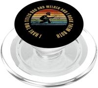Soudeur et Papa, Hommes Fiers, soudage Amusant PopSockets PopGrip pour MagSafe