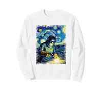 Soudeur Nuit étoilée Art Van Gogh Style Soudage Design Sweatshirt