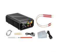 Soudeur par points à double impulsion 10 000 W, machine à souder portable à pied avec écran LCD, mode manuel/automatique pour batterie de 0,3 mm DIY